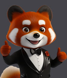 Red Panda Systems mascot Ping representing the company team culture